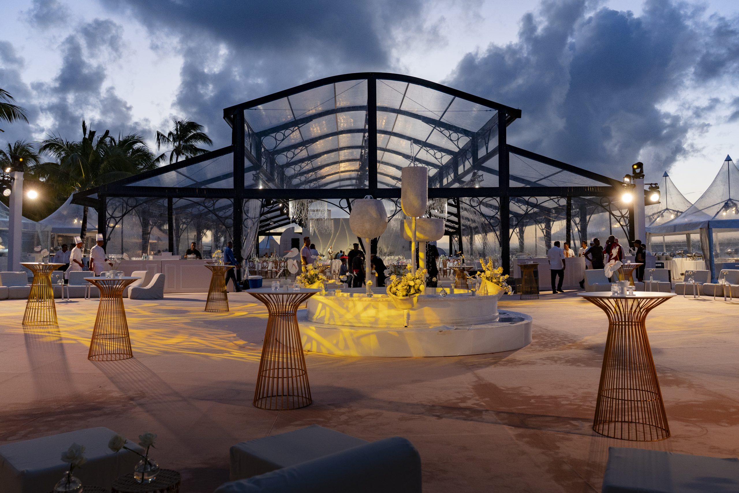 Immersive event lighting and décor in Mauritius