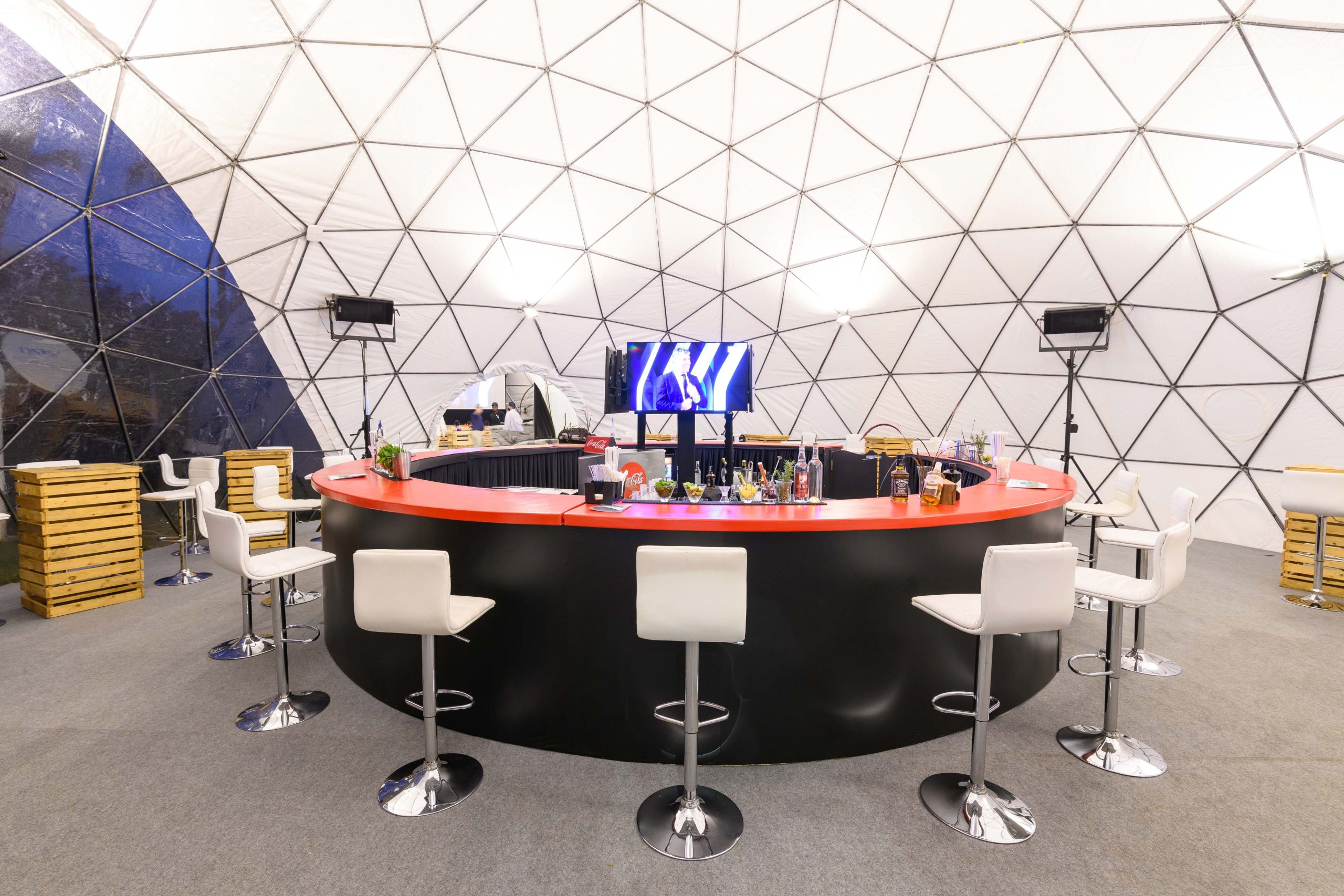 Immersive event production inside the IPG dome venue