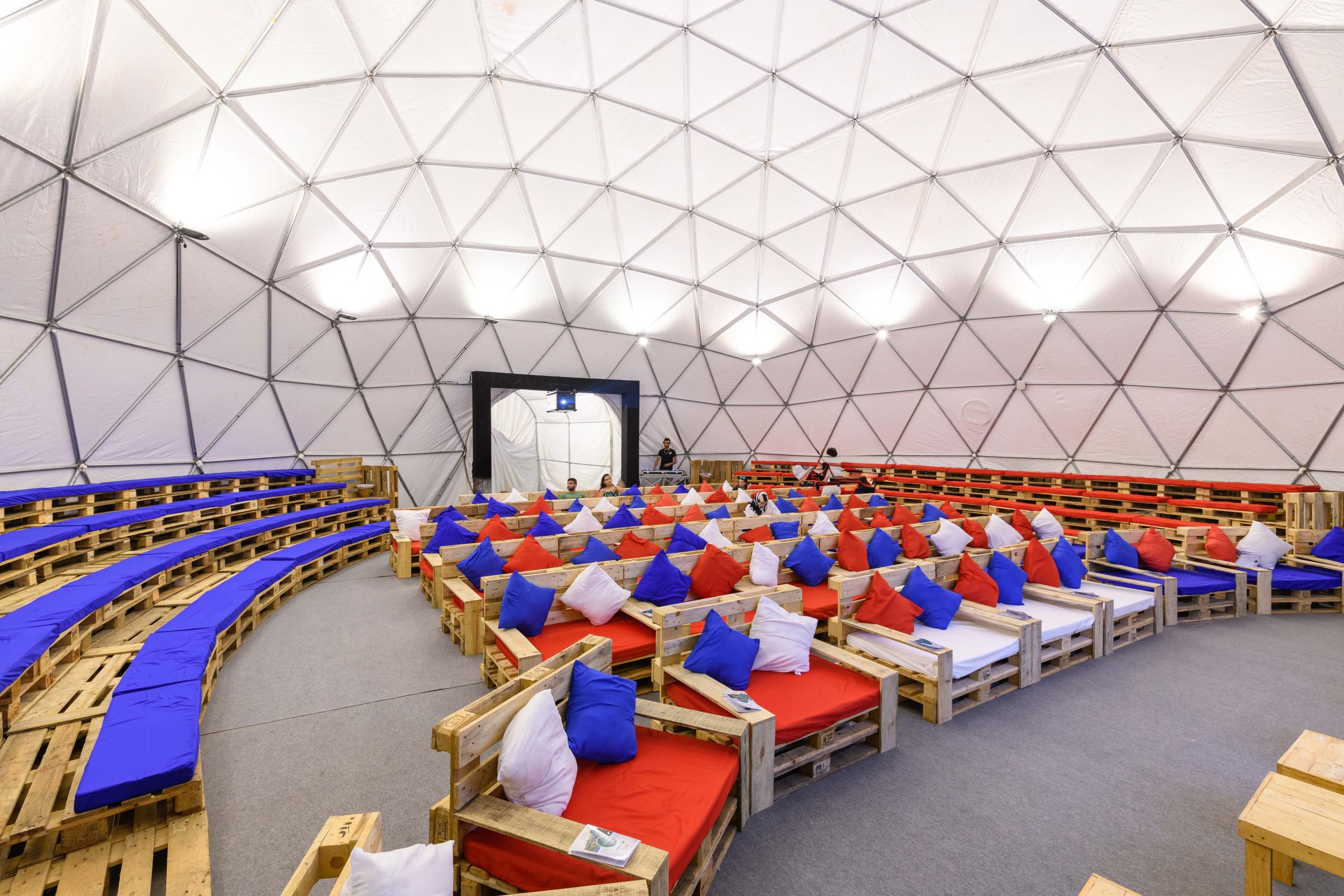 Grand Dome event venue setup for a corporate event in Mauritius