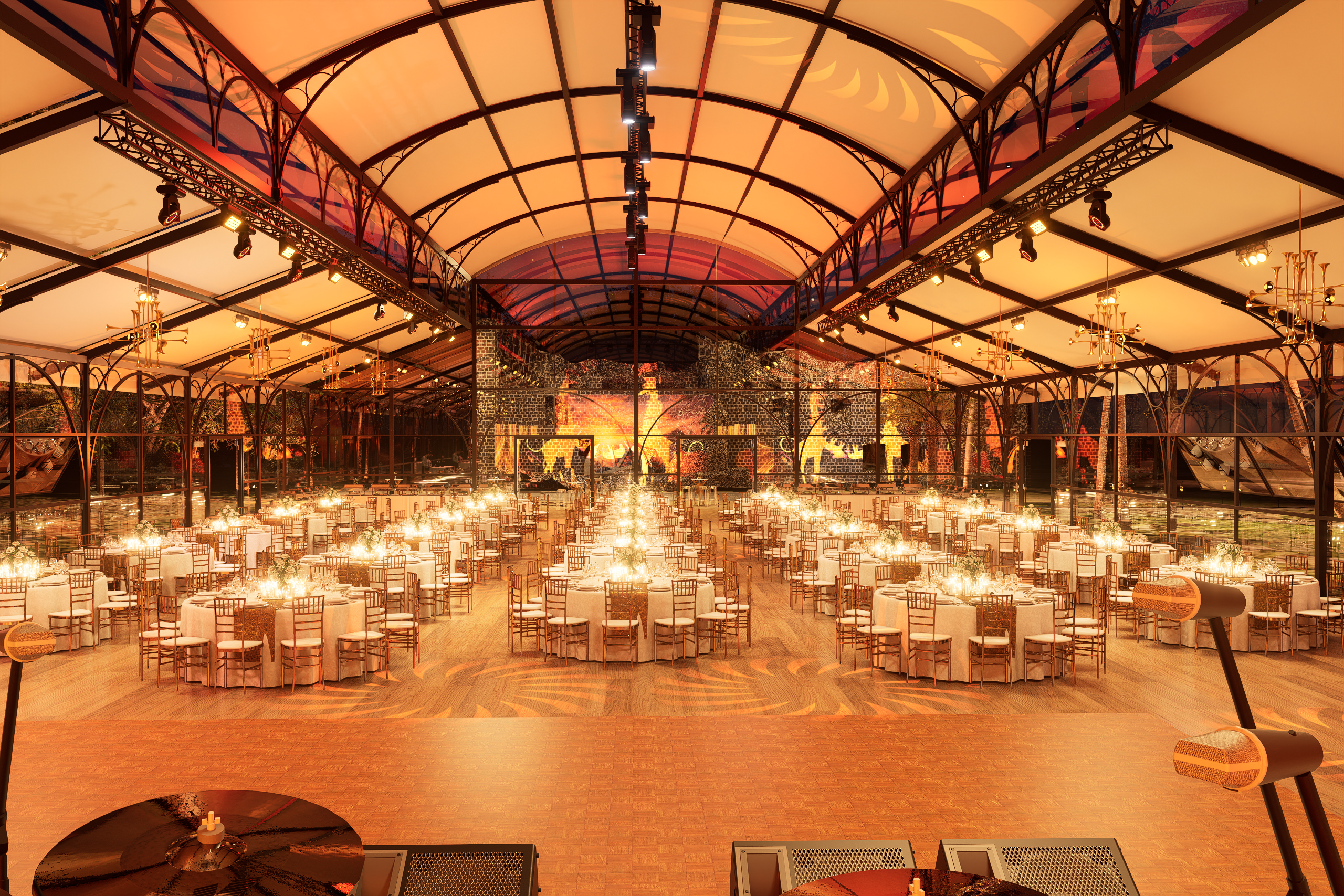 Exterior view of The Orangeraie event venue